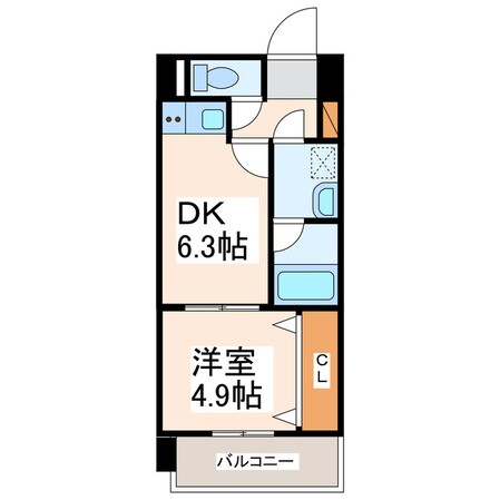 サムティ熊本駅南の物件間取画像